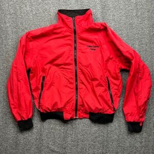 WearGuard Jacket Mens Large Red Employee Garage Workwear Fleece Lined 414